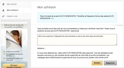 élite rencontre mon compte|Aide EliteRencontre